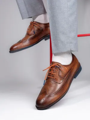 Alberto Torresi Horwik Series Tan Mild Leather Brogue shoe