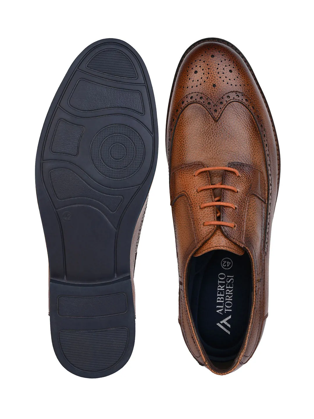 Alberto Torresi Horwik Series Tan Mild Leather Brogue shoe