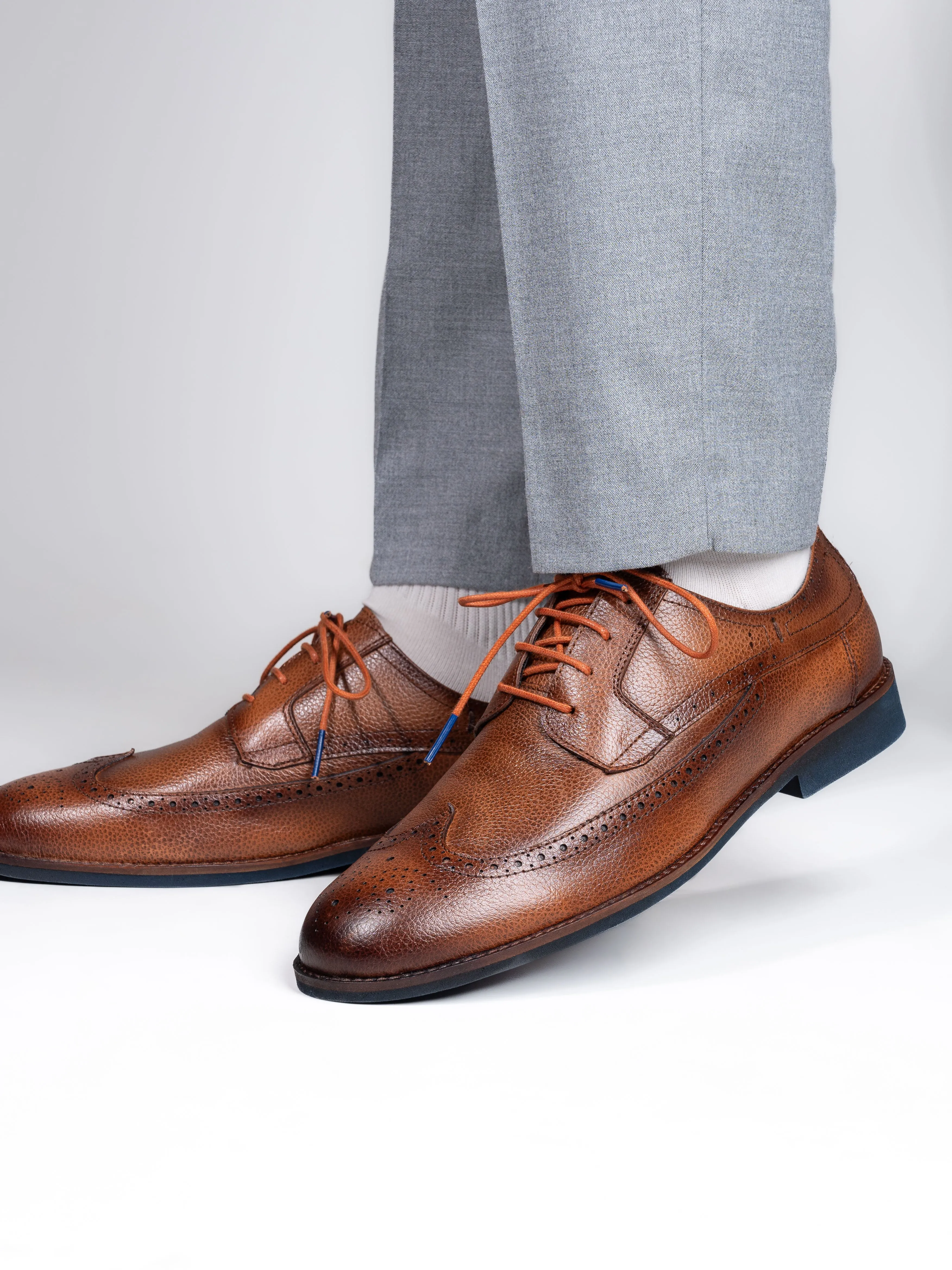 Alberto Torresi Horwik Series Tan Mild Leather Brogue shoe