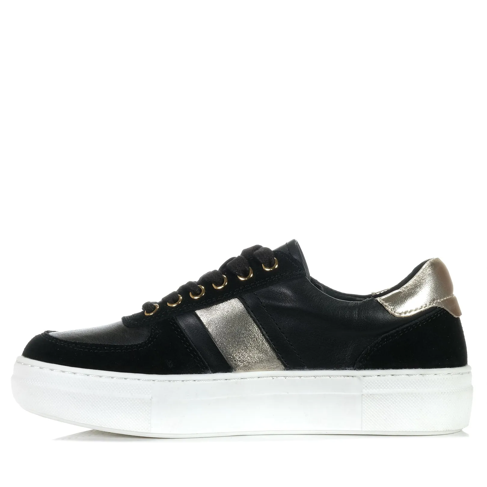 Alfie & Evie Miller Black/Rose Gold