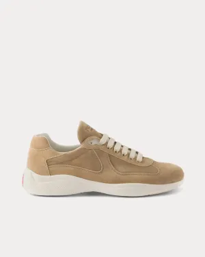 America's Cup Suede Ecru Low Top Sneakers