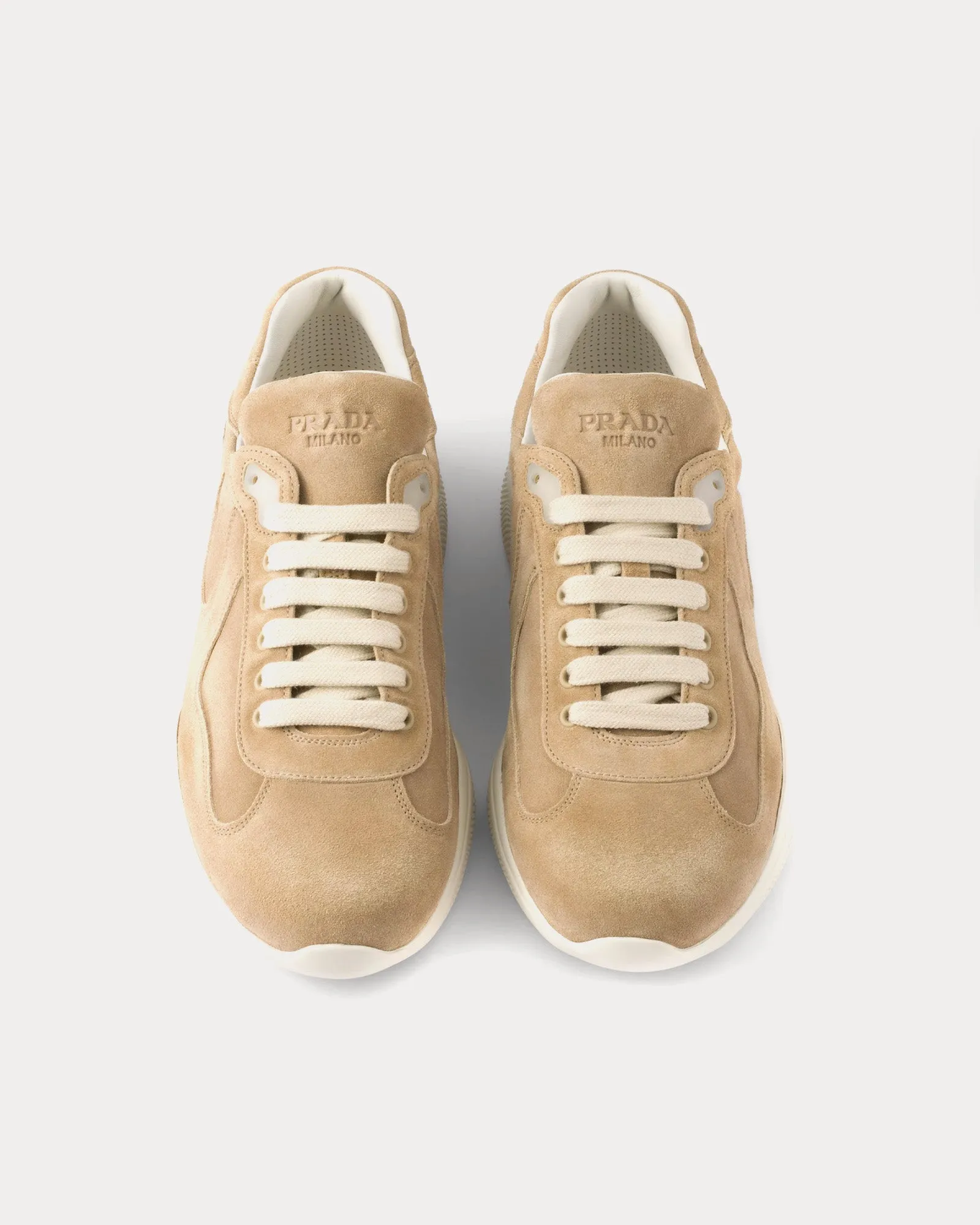 America's Cup Suede Ecru Low Top Sneakers