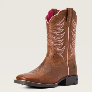 Ariat Kid’s Firecatcher Rowdy Brown Square Toe