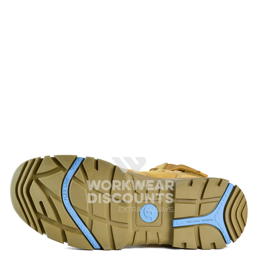 Bata Marto Scuff Cap High Cut Zip Lace Safety Boots Wheat
