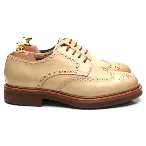Beige Leather Derby Brogues UK 8 EU 42
