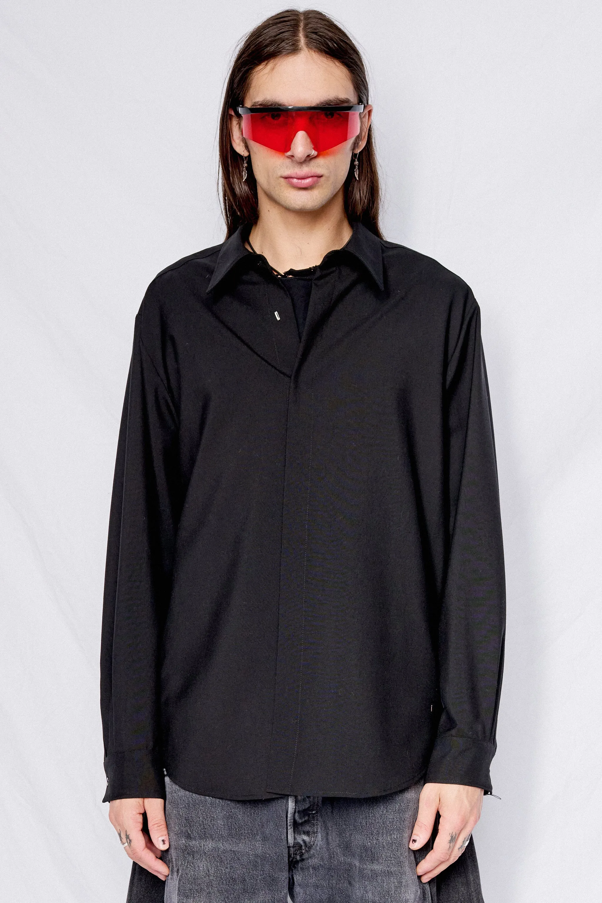 Black Suiting Classic Shirt