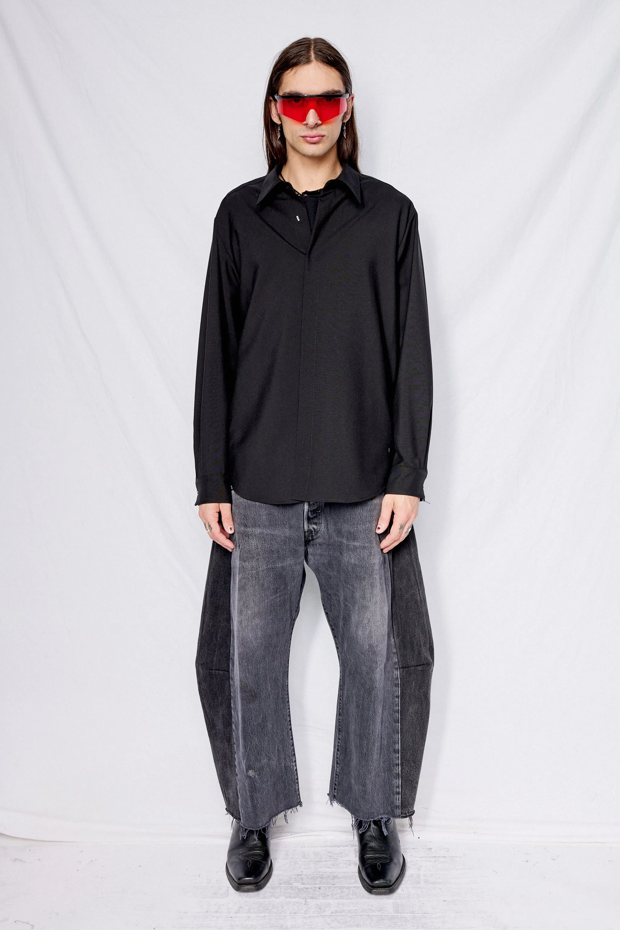 Black Suiting Classic Shirt