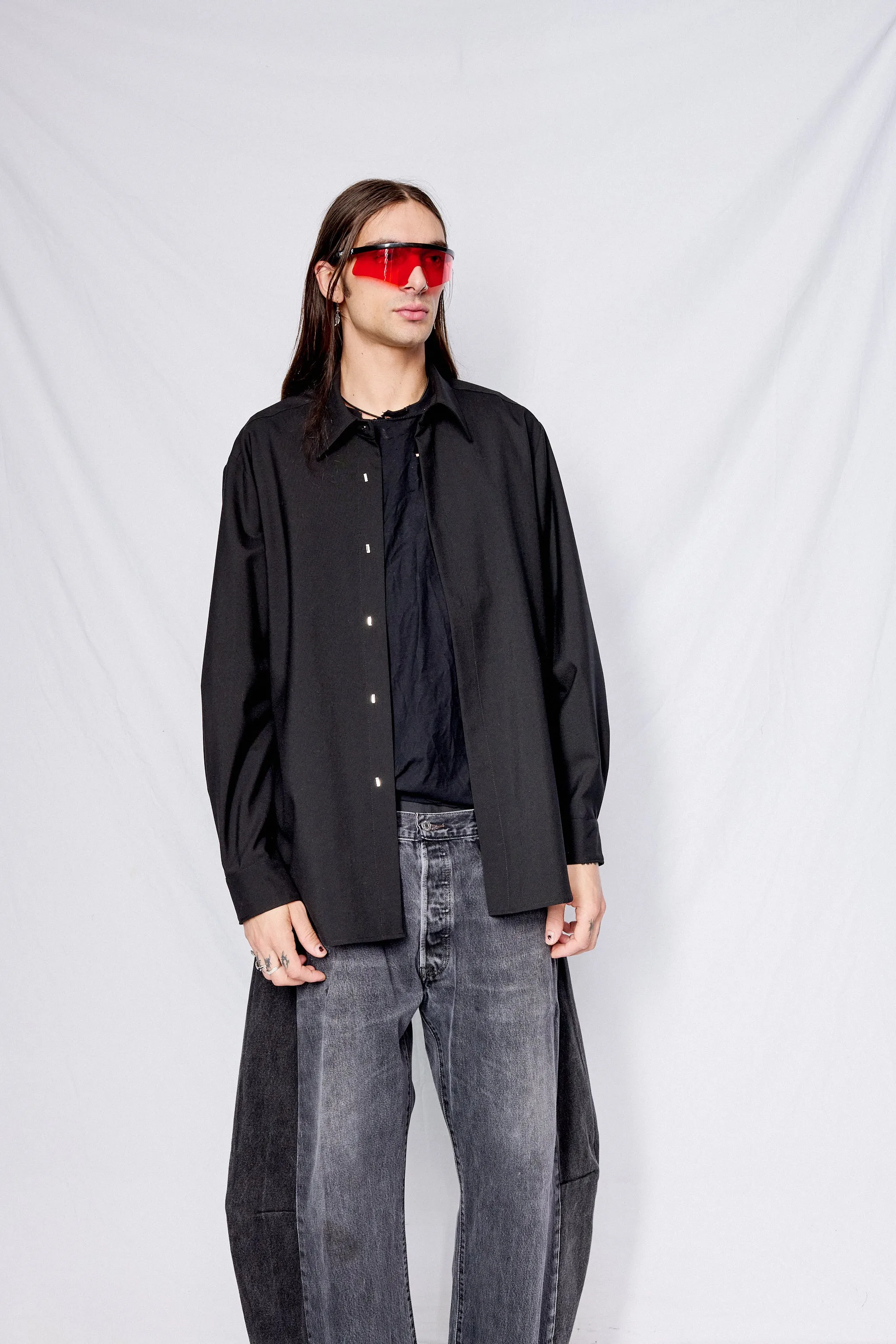 Black Suiting Classic Shirt