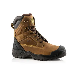 Buckler High Leg Waterproof Safety Boots – BSH011BR | Durable & S3 Rated