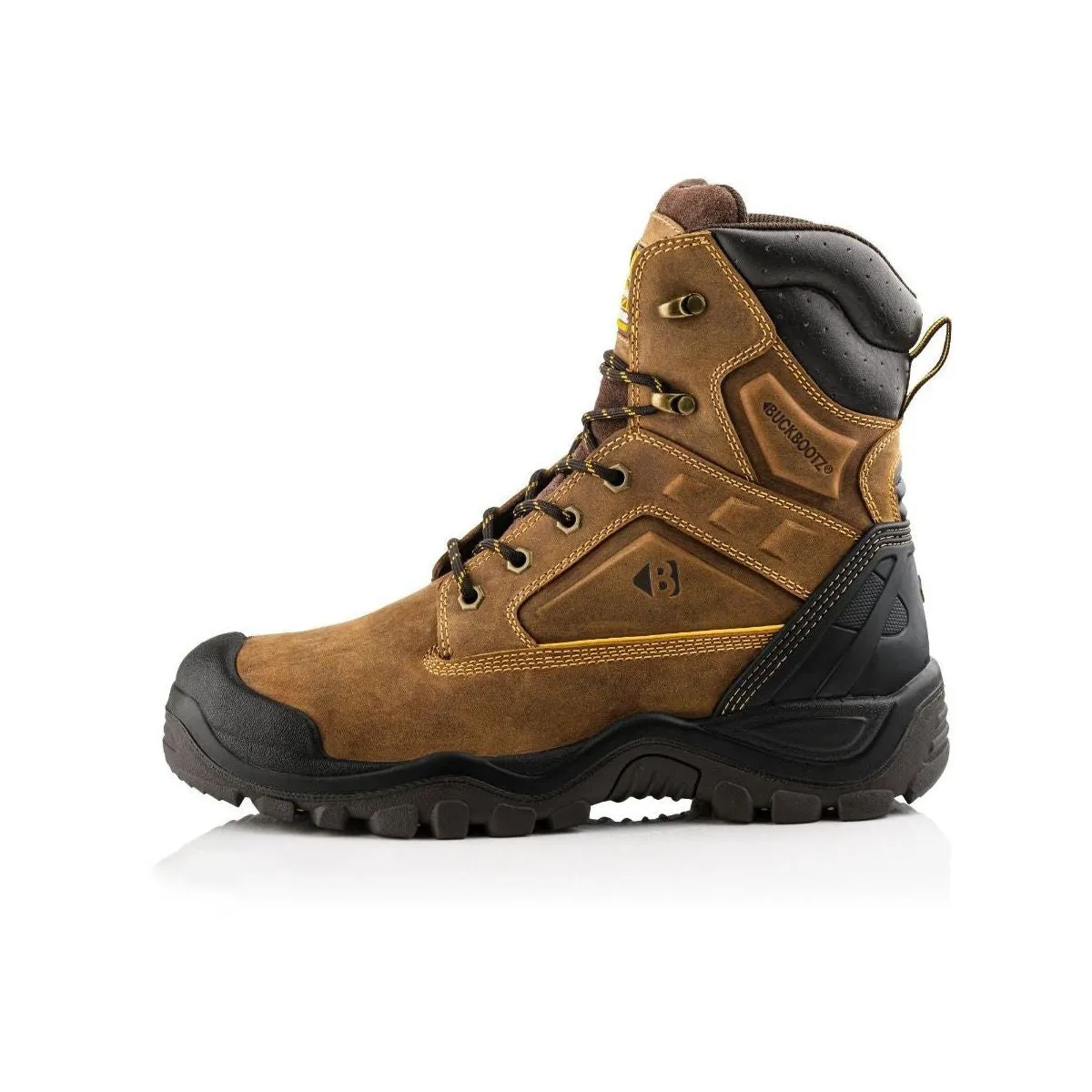 Buckler High Leg Waterproof Safety Boots – BSH011BR | Durable & S3 Rated