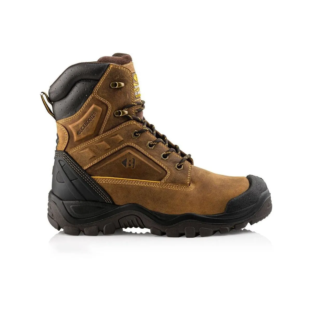 Buckler High Leg Waterproof Safety Boots – BSH011BR | Durable & S3 Rated