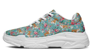 Bulldog Flower Chunky Sneakers