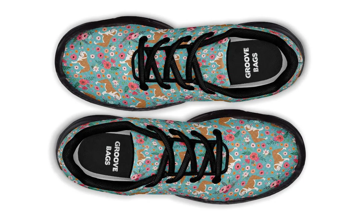Bulldog Flower Chunky Sneakers