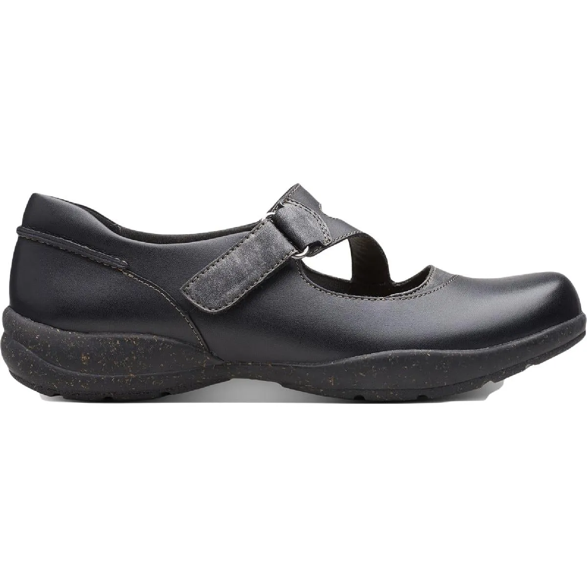 Clarks Womens Roseville Jane Leather Slip On Mary Janes