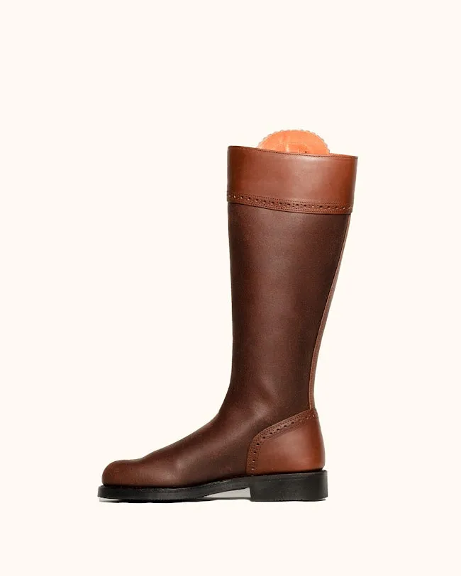Classic Spanish Riding Boots Flat Sole