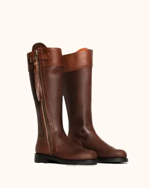Classic Spanish Riding Boots Flat Sole