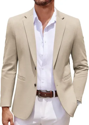 COOFANDY Men's Casual Knit Blazer Two Button Lightweight Sport Coats Suit Jacket COOFANDY Men's Casual Knit Blazer Two Button Lightweight Sport Coats Suit Jacket