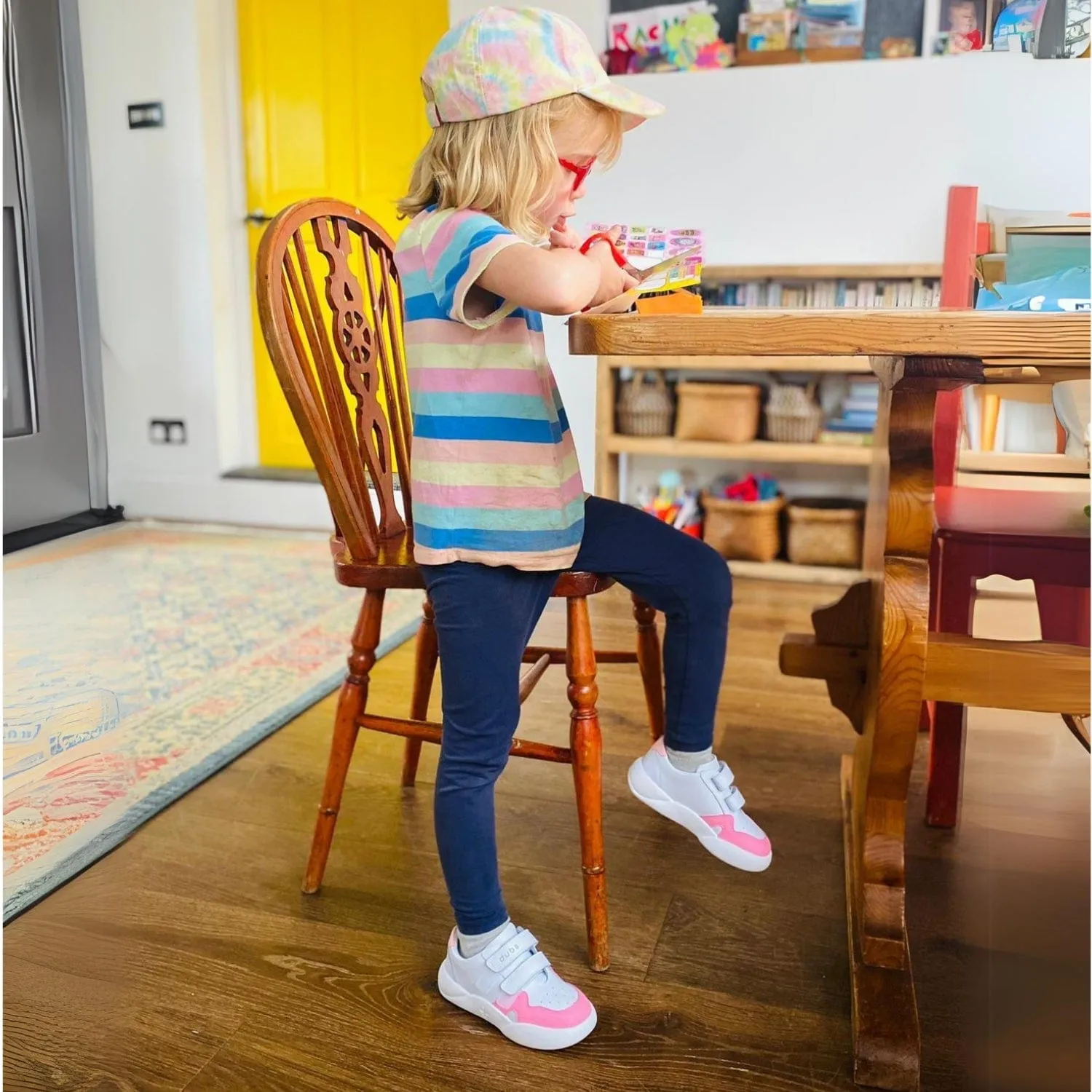 Dubs Glide Kids Vegan Leather Sneakers | Marshmallow