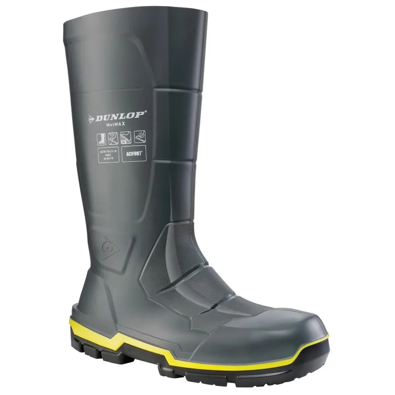 Dunlop Men's Safety Toe Boots 9 US Gray 1 pair