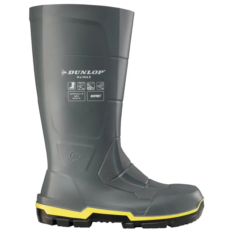 Dunlop Men's Safety Toe Boots 9 US Gray 1 pair