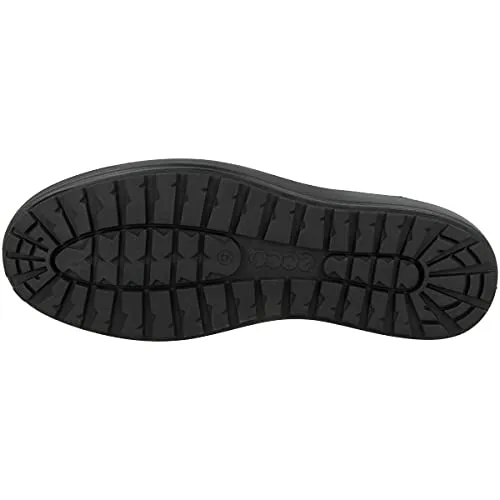 ECCO Men's Soft 7 Tred Urban Bootie Hydromax Water-Resistant Sneaker, Black Nubuck, 10-10.5