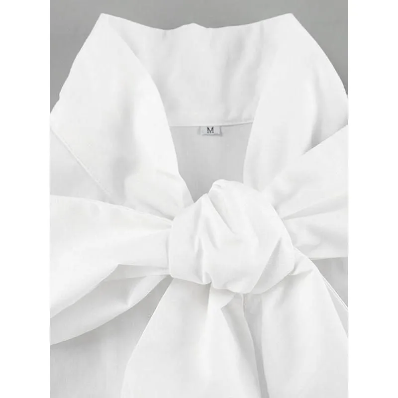 Elegant Lace Bow Blouse for Women