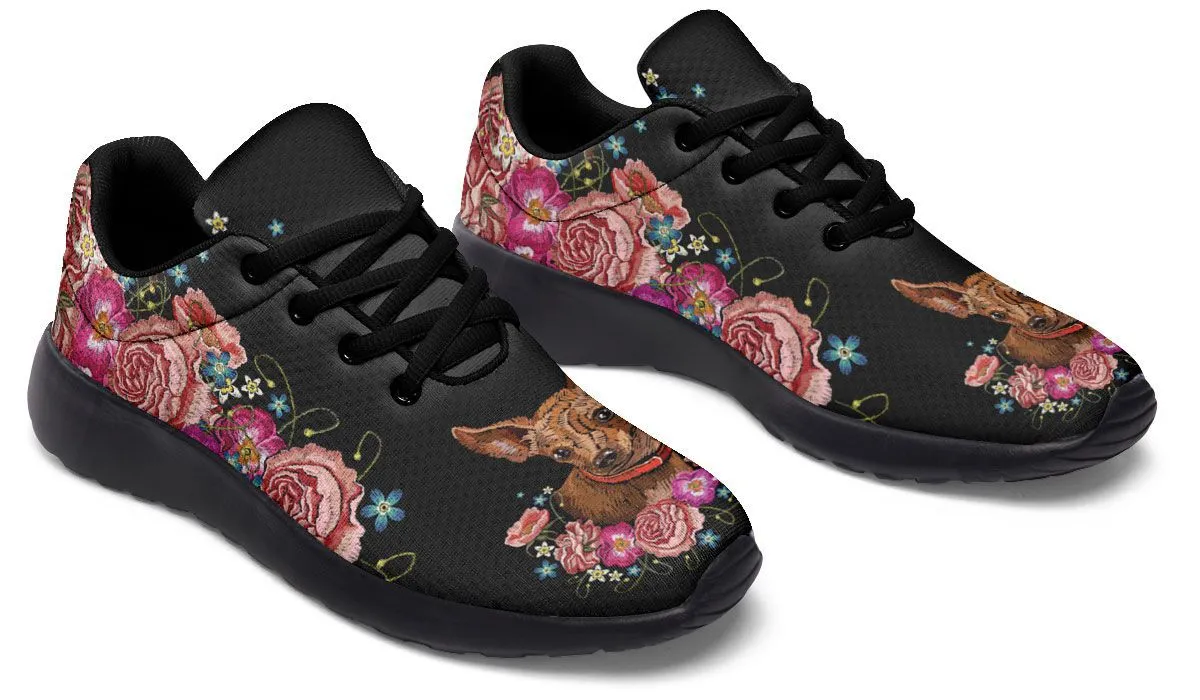 Embroidery Chihuahua Sneakers
