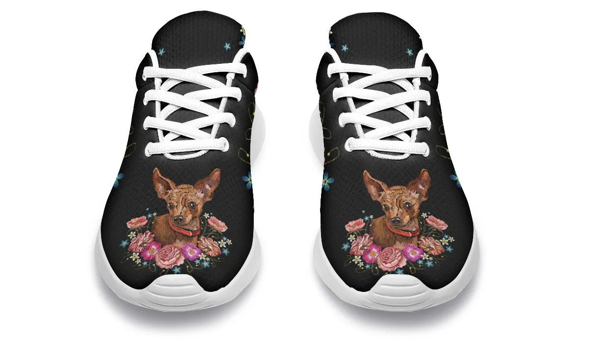 Embroidery Chihuahua Sneakers