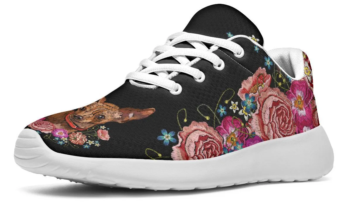 Embroidery Chihuahua Sneakers