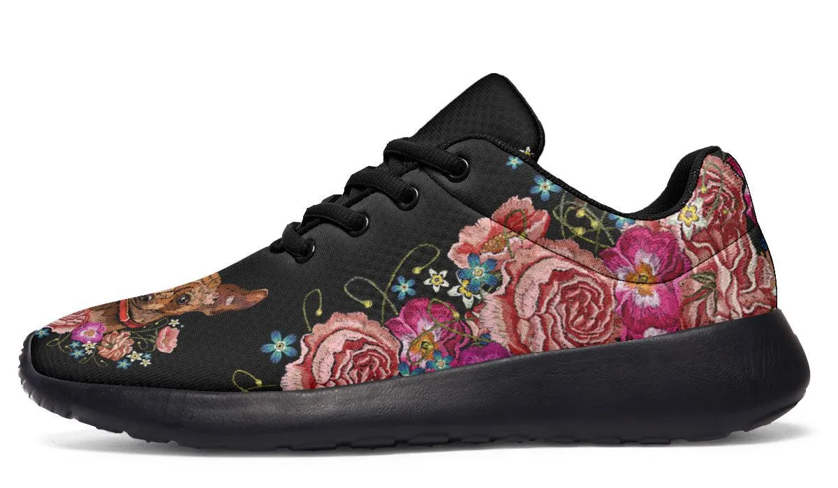 Embroidery Chihuahua Sneakers