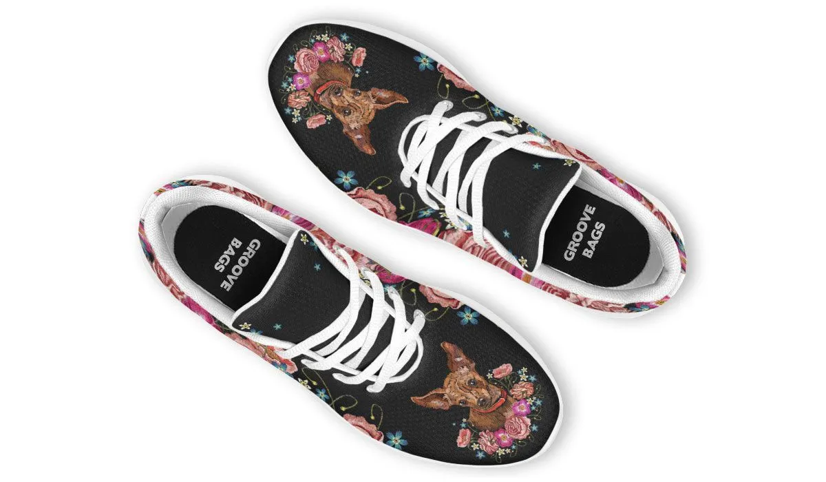 Embroidery Chihuahua Sneakers