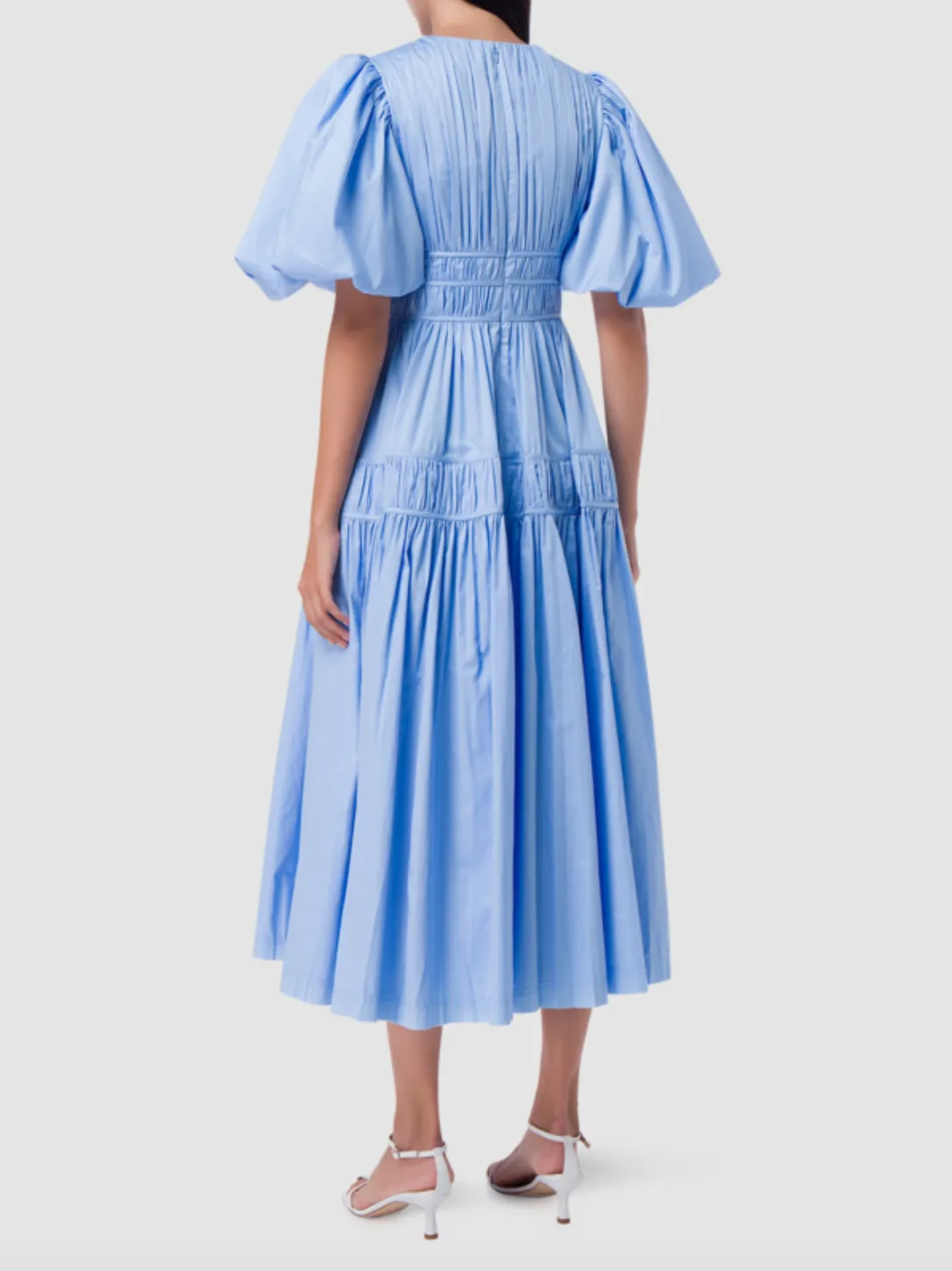 Fallingwater Gathered Midi Dress