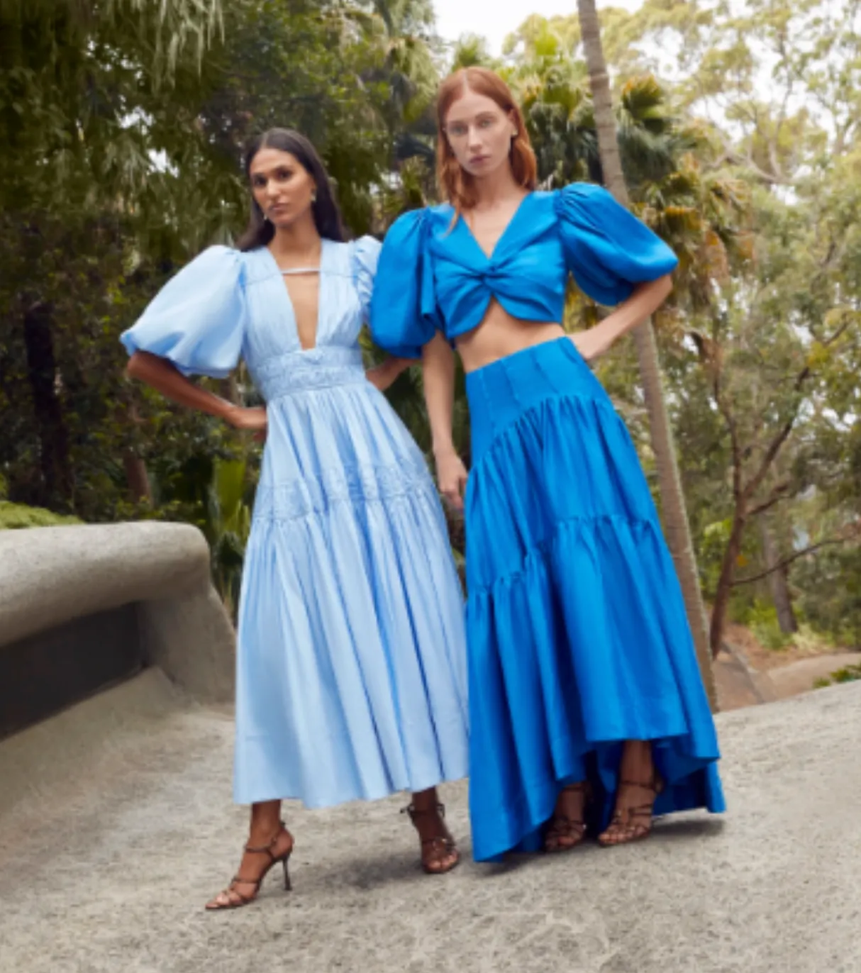 Fallingwater Gathered Midi Dress