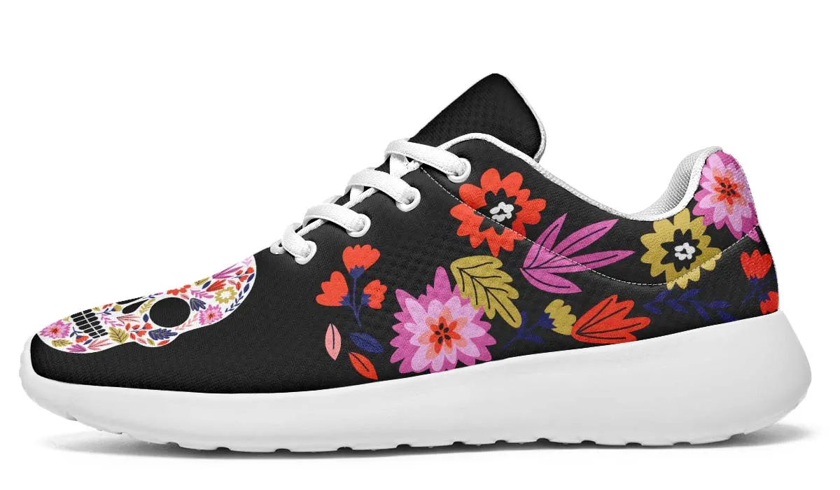 Floral Skull Halloween Sneakers