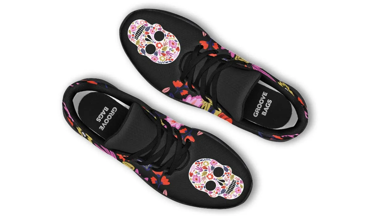 Floral Skull Halloween Sneakers
