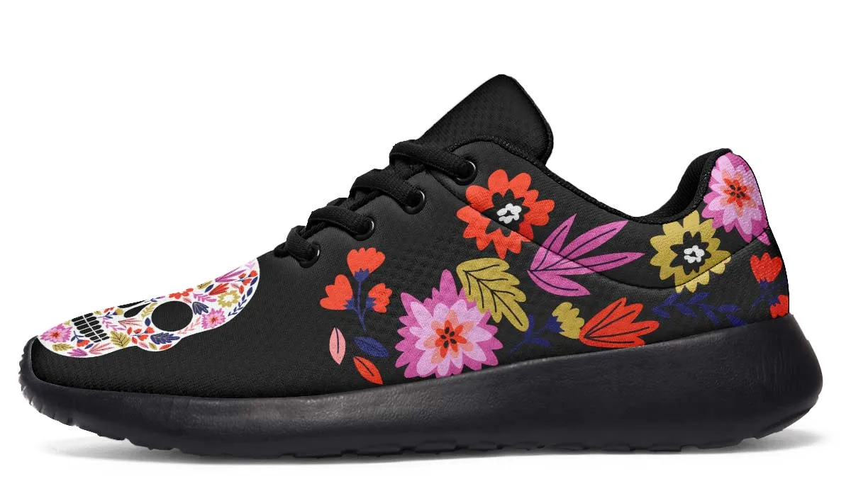 Floral Skull Halloween Sneakers