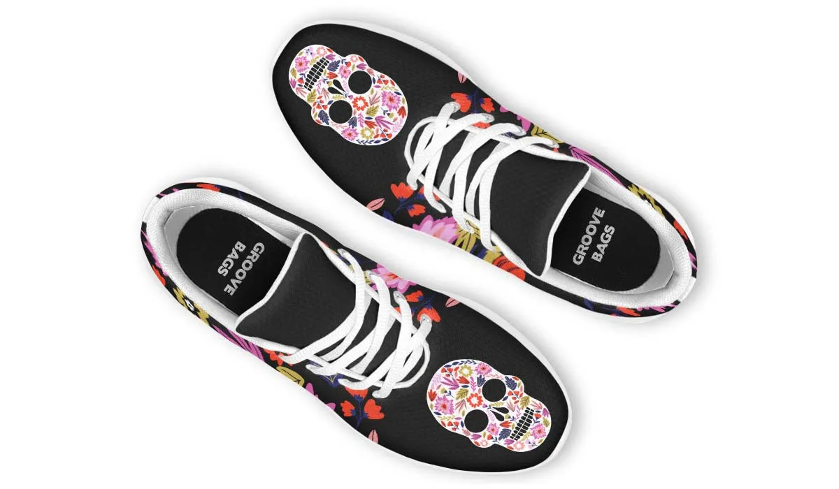 Floral Skull Halloween Sneakers
