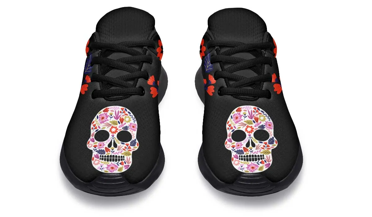Floral Skull Halloween Sneakers