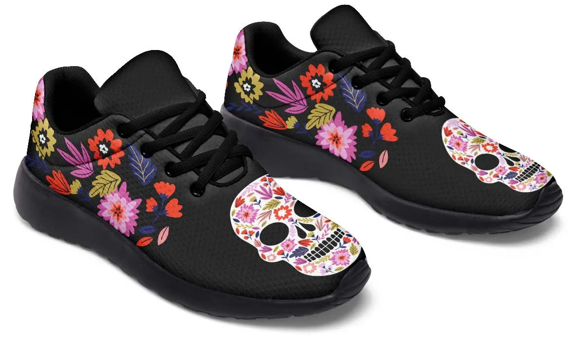 Floral Skull Halloween Sneakers