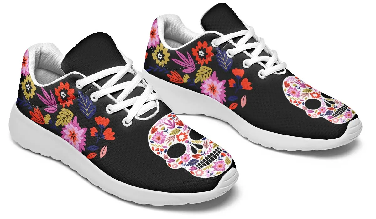 Floral Skull Halloween Sneakers