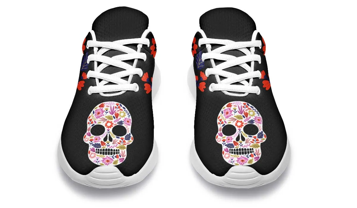 Floral Skull Halloween Sneakers