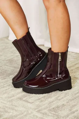 Forever Link Side Zip Platform Boots Forever Link Side Zip Platform Boots