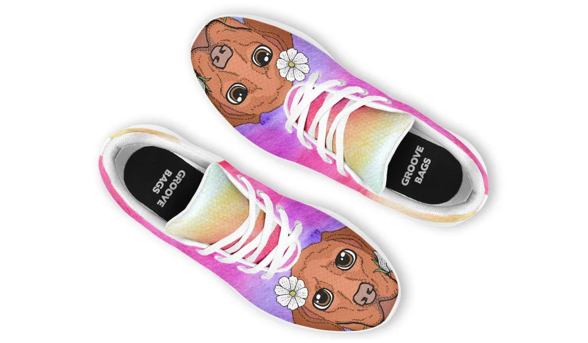 Fun Floral Vizsla Sneakers