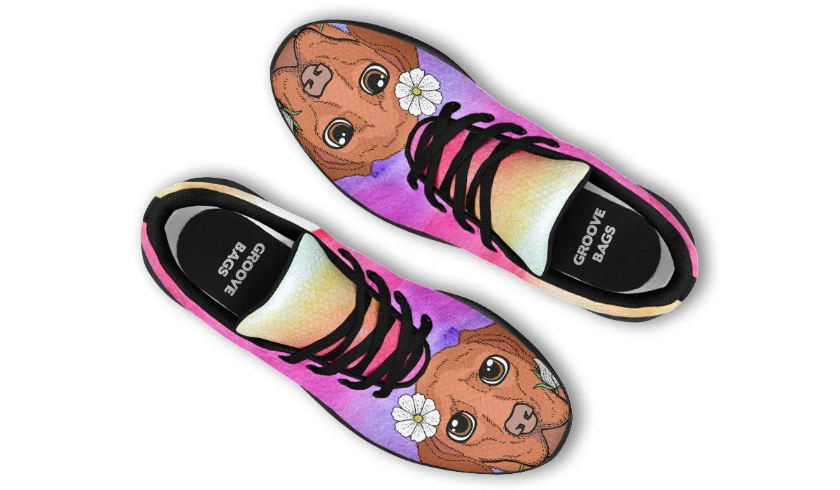 Fun Floral Vizsla Sneakers