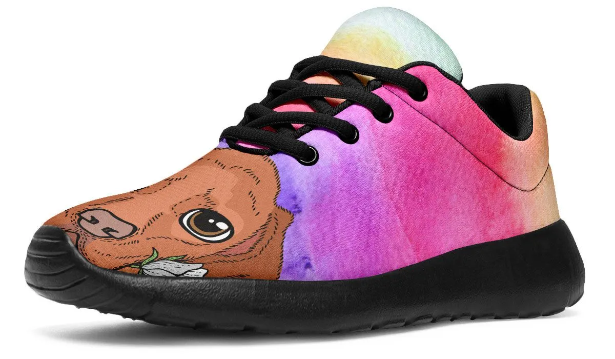 Fun Floral Vizsla Sneakers
