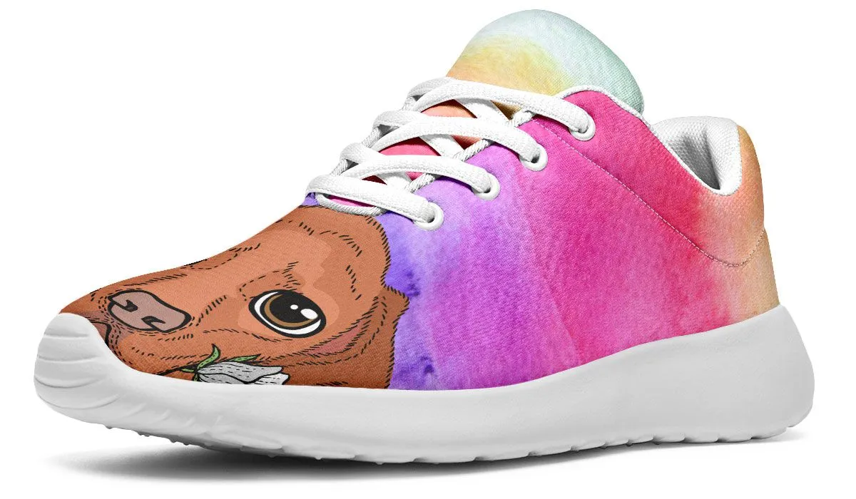 Fun Floral Vizsla Sneakers