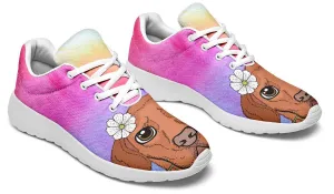 Fun Floral Vizsla Sneakers