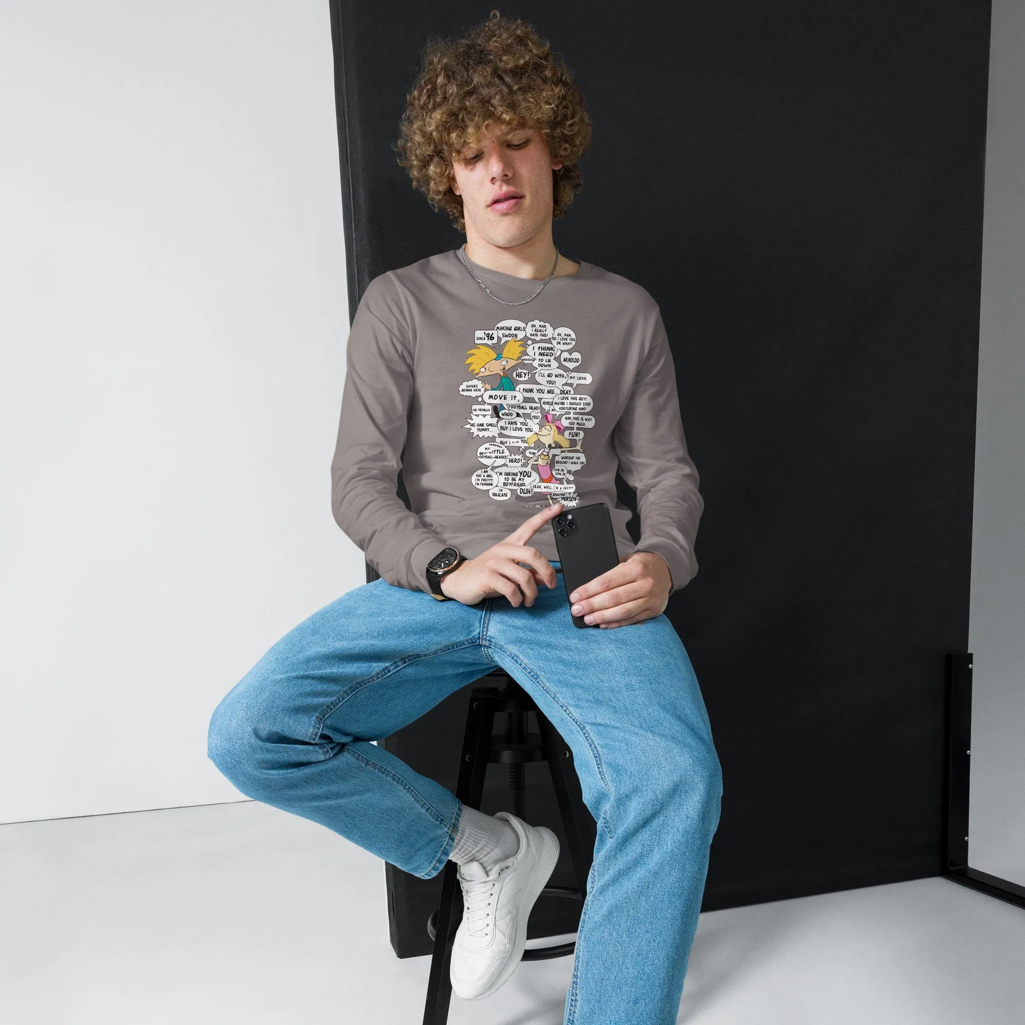 Hey Arnold! Comic Unisex Long Sleeve T-Shirt