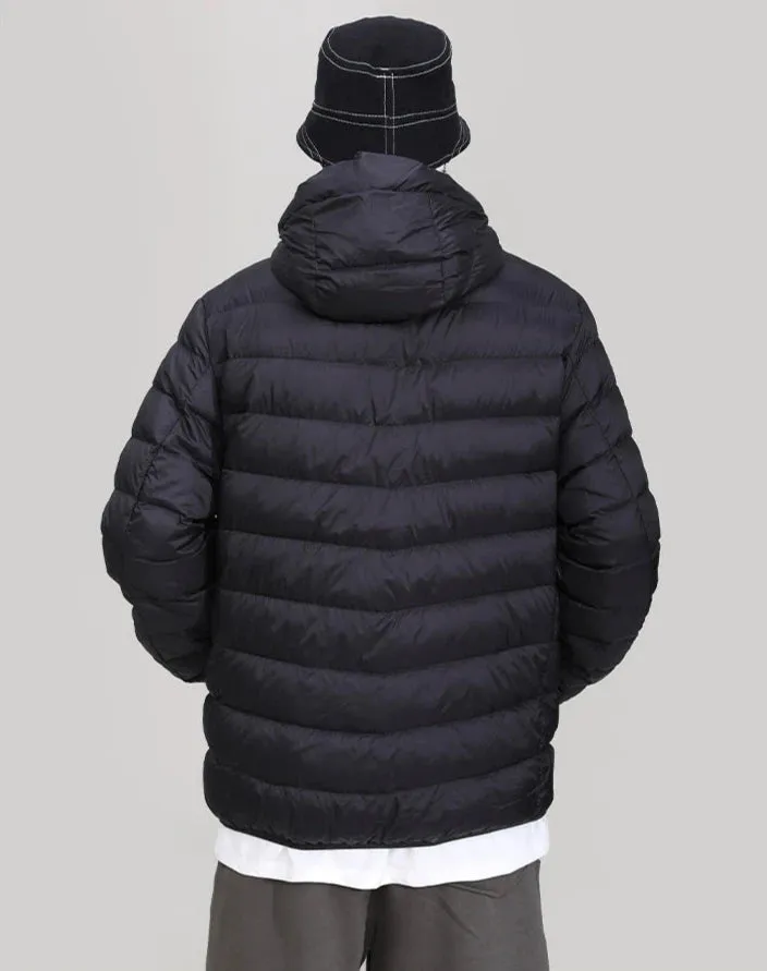 Hooded Quilted Lightweight Puffer Jacket with Slim Fit