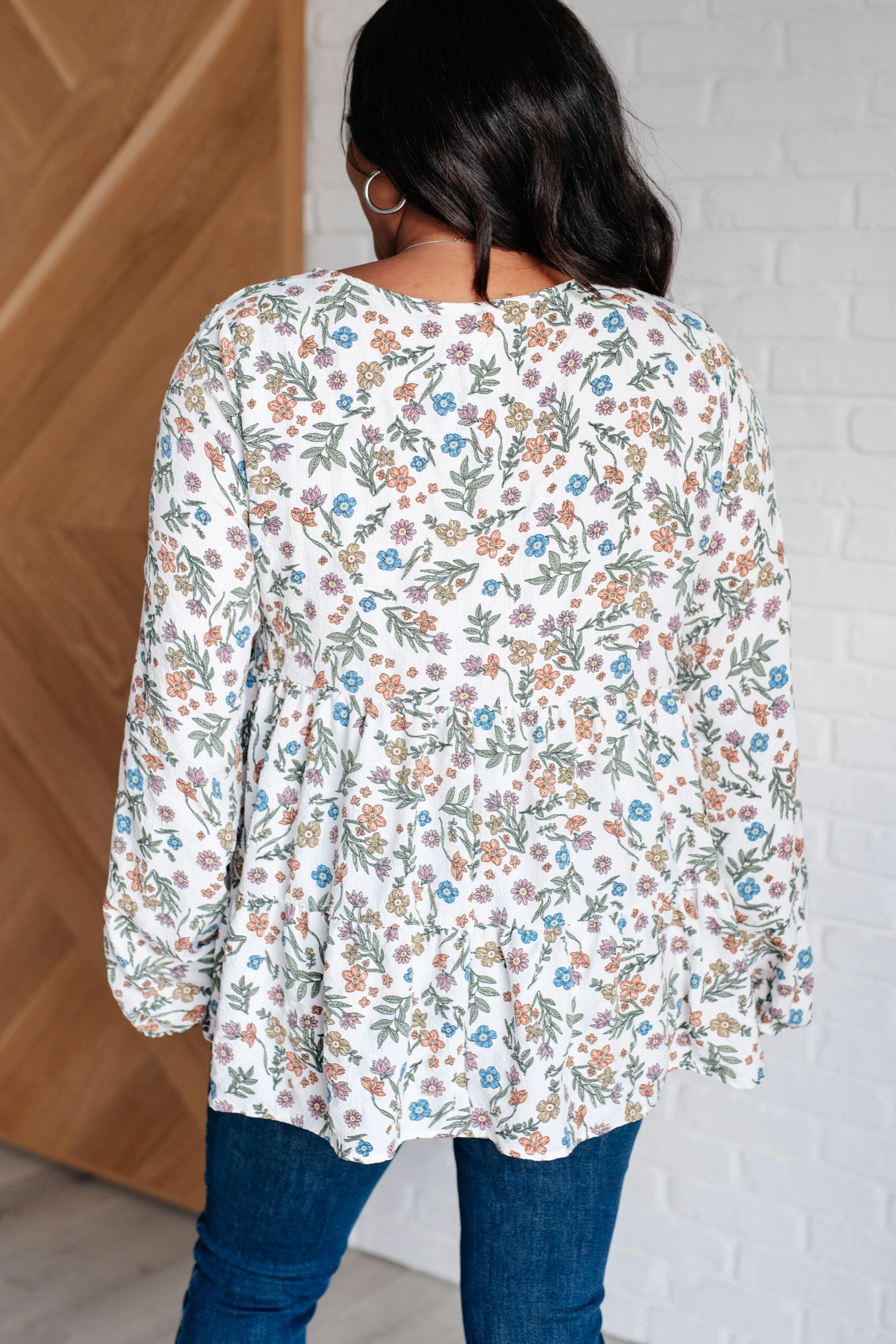I Think I Can V-Neck Floral Top (Online Exclusive)